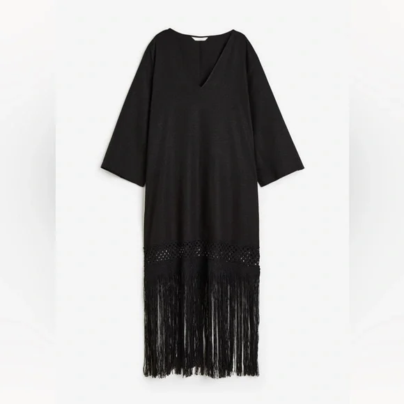 H&M | Dresses | Hm Fringehem Linenblend Dress | Poshmark H&M | Dresses | Hm Fringehem Linenblend Dress | Poshmark